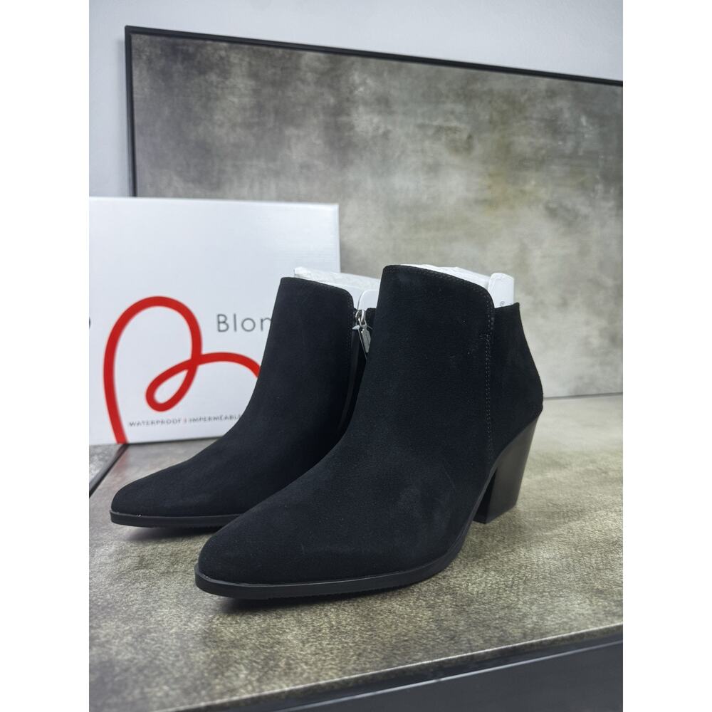 Blondo Noel Waterproof Black Suede Booties 10M NOEL01SD NIB